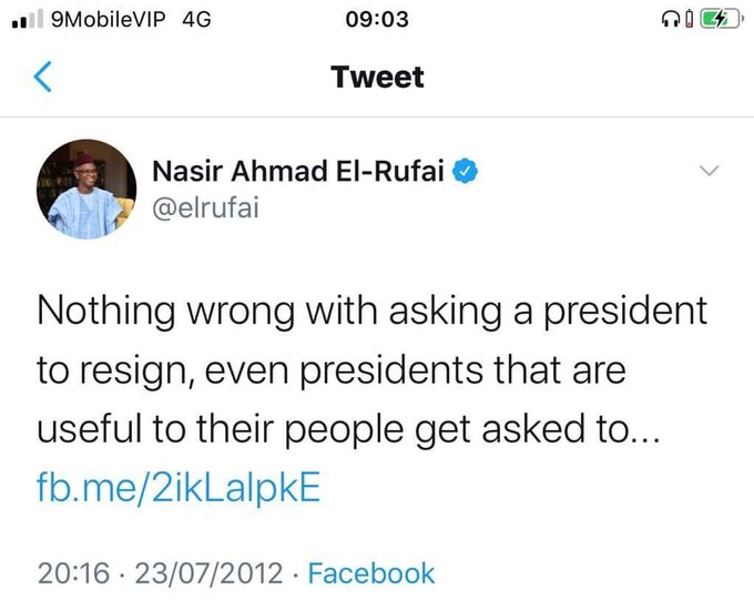 Abaribe Buhari's resignation