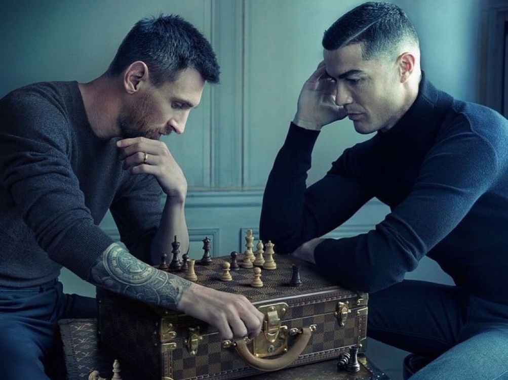 Ronaldo And Messi Pose In Louis Vuitton’s Latest Campaign