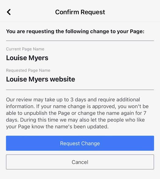 How to Change Name on My Facebook Page