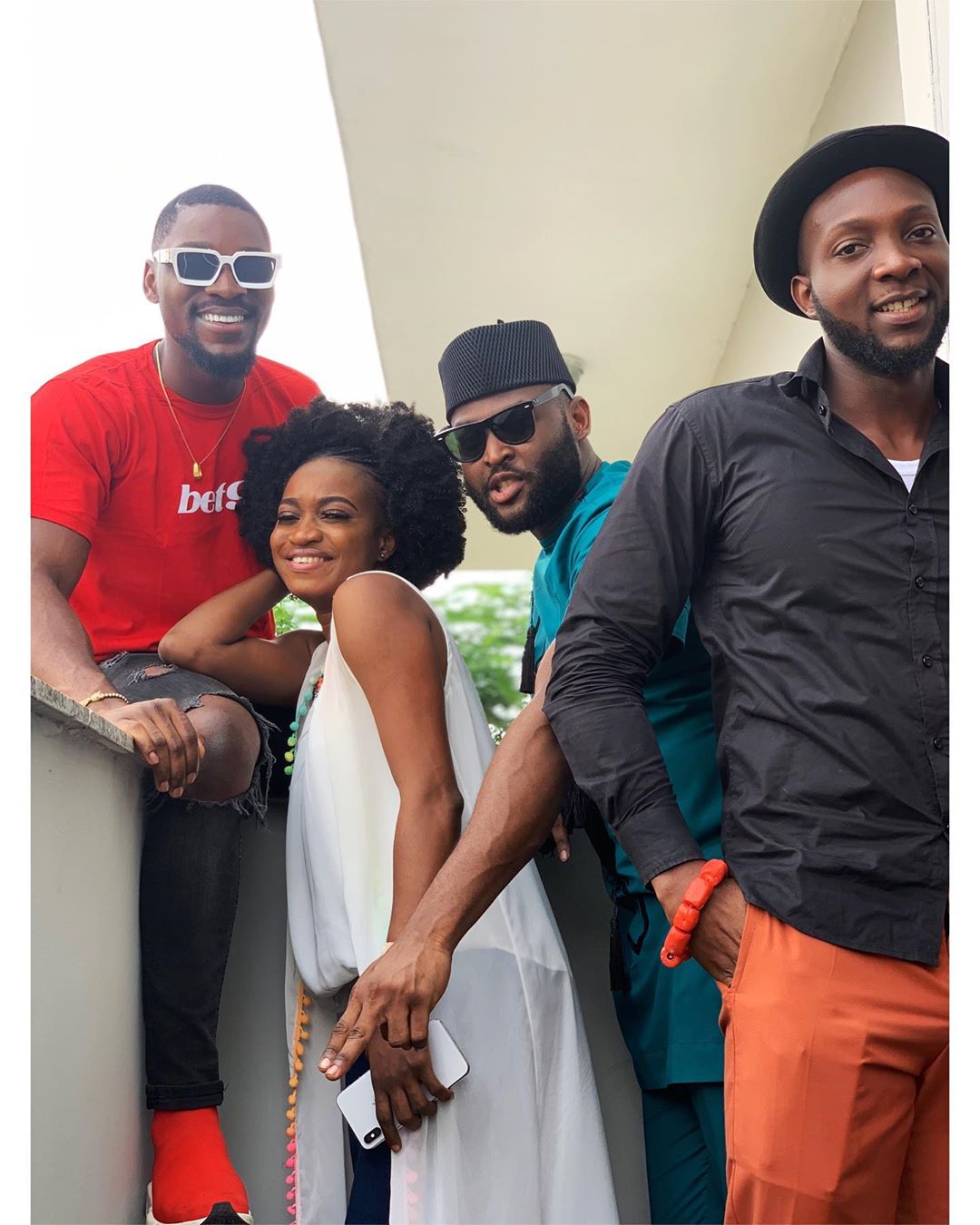 Tobi Bakre Spotted With BB Naija 2019 Ex Housemates, Thelma, Nelson And Tuoyo