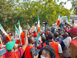 Minimum Wage: Members Of NLC And TUC Embark On Nationwide Protest, See Photos