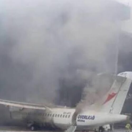 How A Lagos-bound Plane With 33 Passengers Avoided Disaster After Its Engine Caught Fire Mid-flight